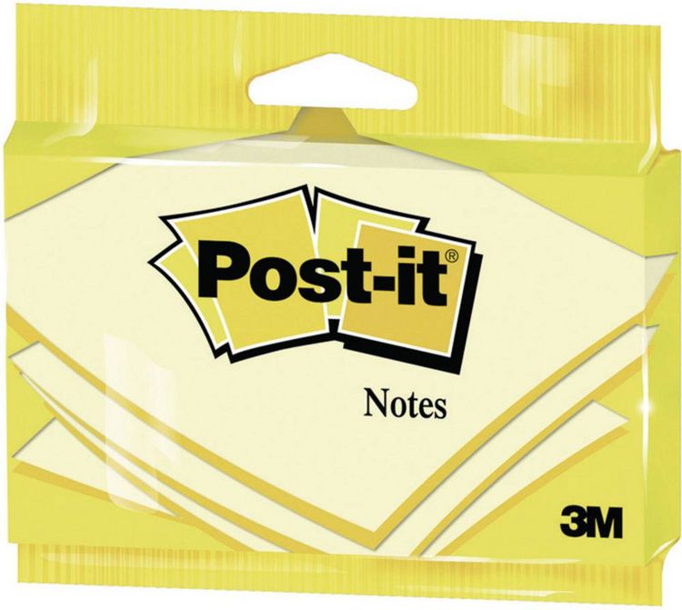 Produktbild: Post-it&reg; Haftnotizen gelb Blister, 127 x 76 mm 1 St&uuml;ck