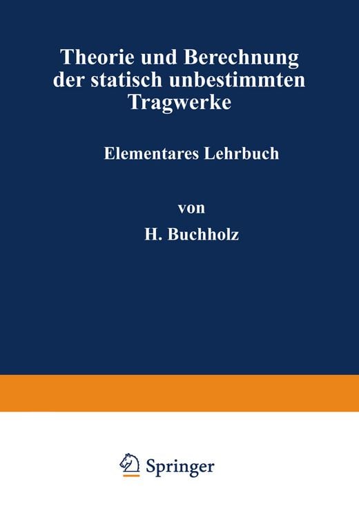 Produktbild: Theorie und Berechnung der statisch unbestimmten Tragwerke