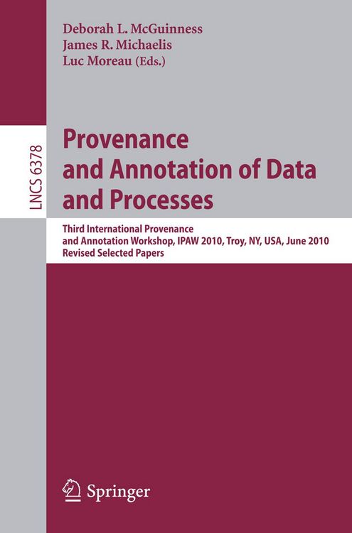 Produktbild: Provenance and Annotation of Data and Process