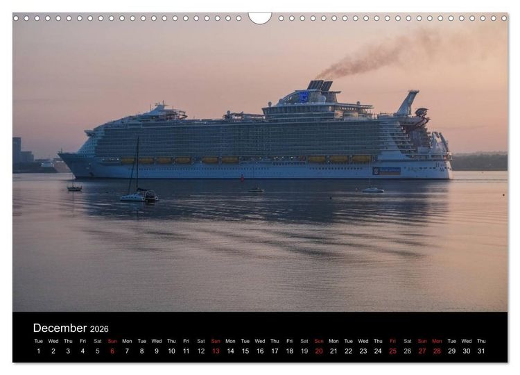 Produktbild: Cruise Southampton (Wall Calendar 2026 DIN A3 landscape), CALVENDO 12 Month Wall Calendar