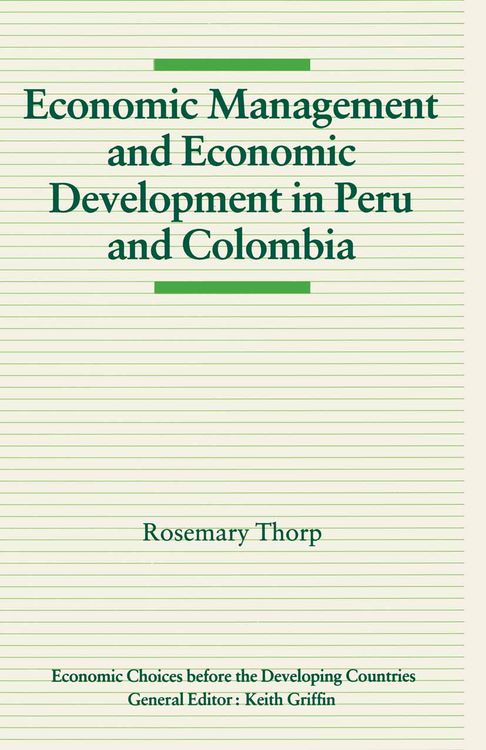 Produktbild: Economic Management and Economic Development in Peru and Colombia