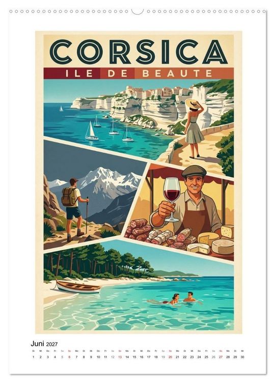 Produktbild: Sehnsucht Frankreich - Die Mid-Century Collection (Wandkalender 2027 DIN A2 hoch), CALVENDO Monatskalender