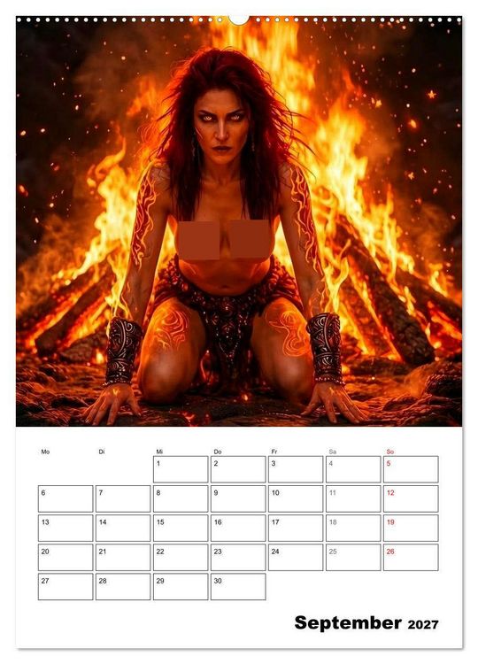 Produktbild: Mystische Engel (Wandkalender 2027 DIN A2 hoch), CALVENDO Monatskalender