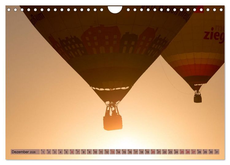 Produktbild: Montgolfiade der Ballone im Sauerland (Wandkalender 2026 DIN A4 quer), CALVENDO Monatskalender