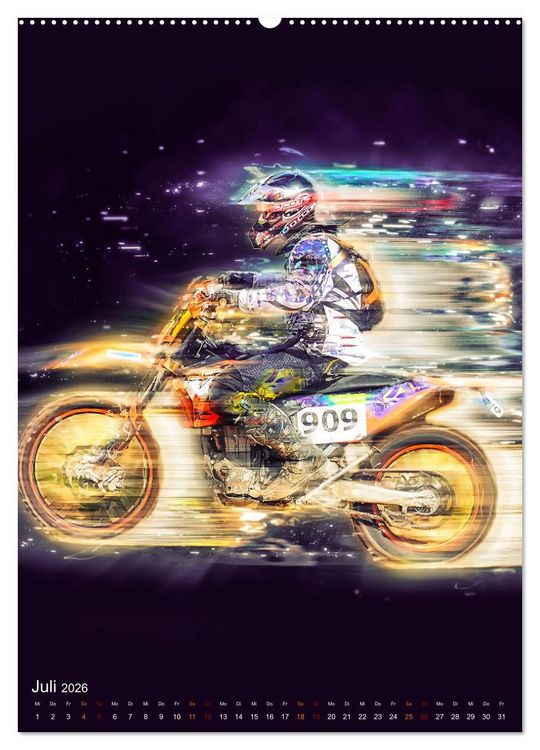 Produktbild: Motocross - einfach faszinierend (hochwertiger Premium Wandkalender 2026 DIN A2 hoch), Kunstdruck in Hochglanz