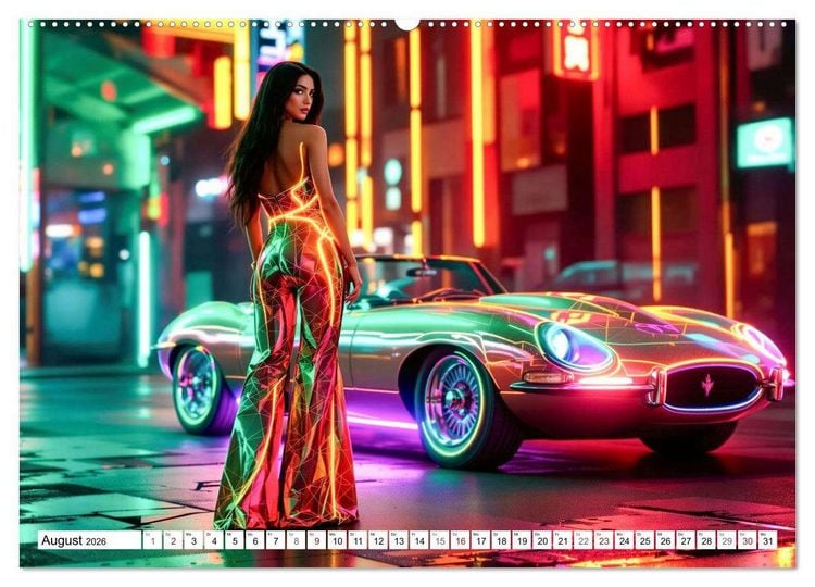 Produktbild: Cars & Girls (Wandkalender 2026 DIN A2 quer), CALVENDO Monatskalender