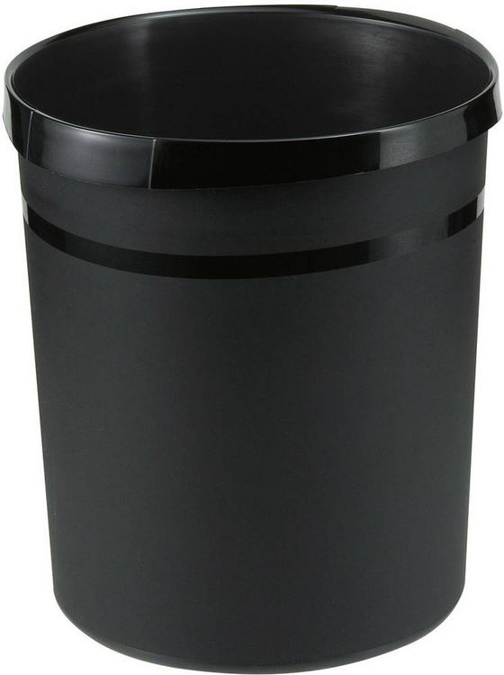 Produktbild: HAN GRIP KARMA 18198-13 Papierkorb 18 l Recycling Kunststoff &Ouml;ko-Schwarz 1 St.