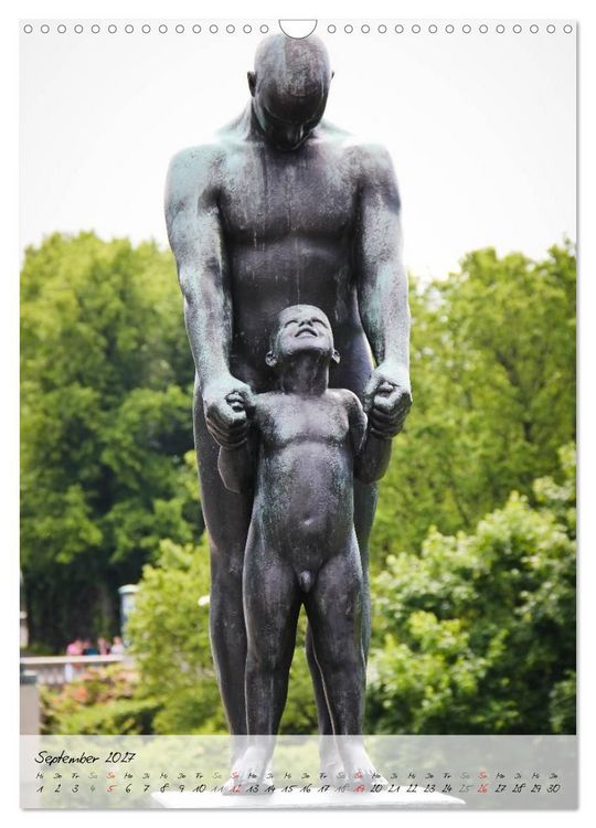 Produktbild: Vigeland (Wandkalender 2027 DIN A3 hoch), CALVENDO Monatskalender