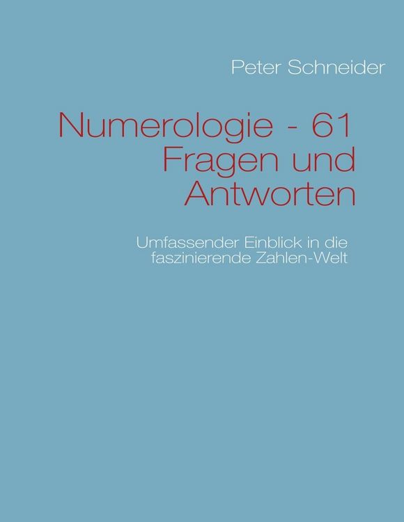 Produktbild: Numerologie - 61 Fragen und Antworten