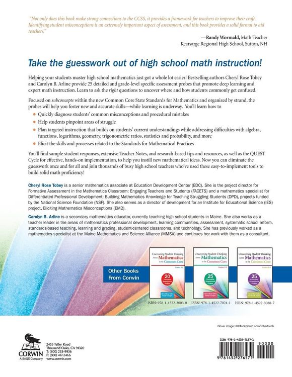 Produktbild: Uncovering Student Thinking About Mathematics in the Common Core, High School