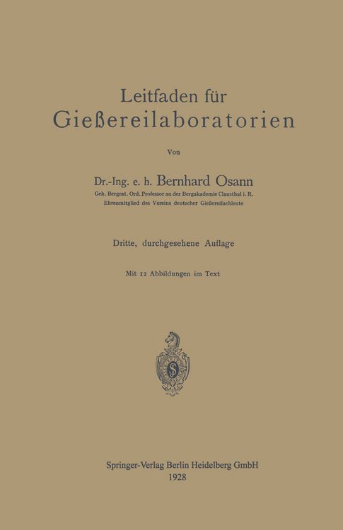 Produktbild: Leitfaden f&uuml;r Gie&szlig;ereilaboratorien