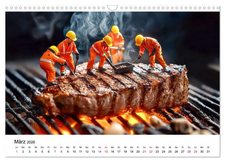 Produktbild: Winzige Welten - die kleinen Helfer des Jahres (Wandkalender 2026 DIN A3 quer), CALVENDO Monatskalender