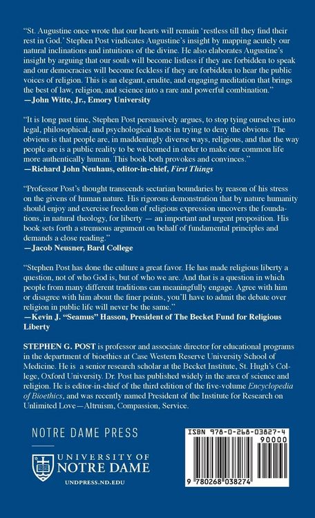 Produktbild: Human Nature and the Freedom of Public Religious Expression