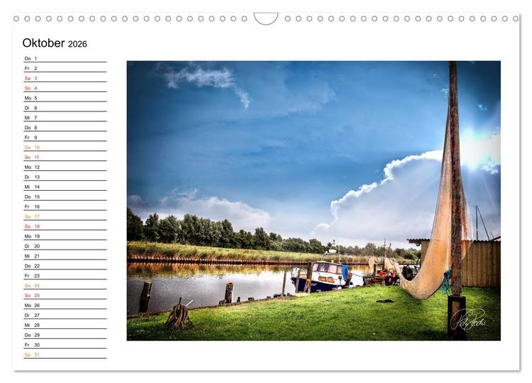 Produktbild: Friesland - am Vareler Hafen (Wandkalender 2026 DIN A3 quer), CALVENDO Monatskalender