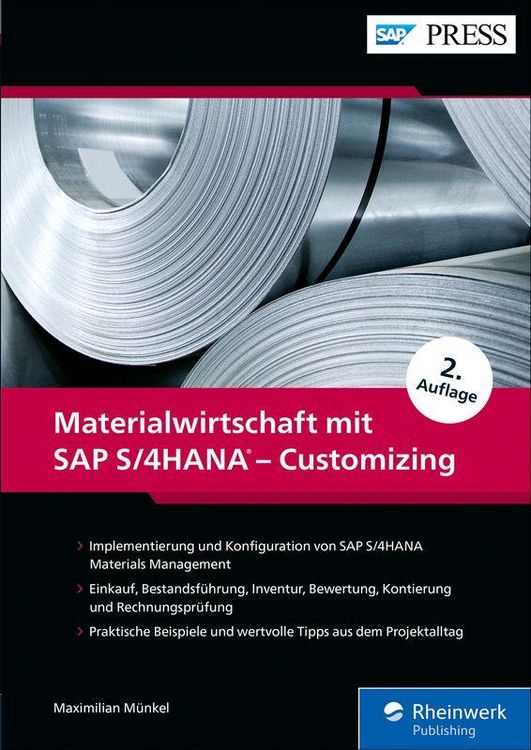 Produktbild: Materialwirtschaft mit SAP S/4HANA - Customizing