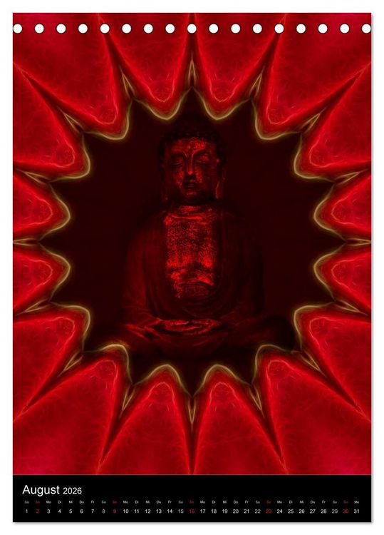 Produktbild: Buddha - Zeit f&uuml;r Entspannung (Tischkalender 2026 DIN A5 hoch), CALVENDO Monatskalender