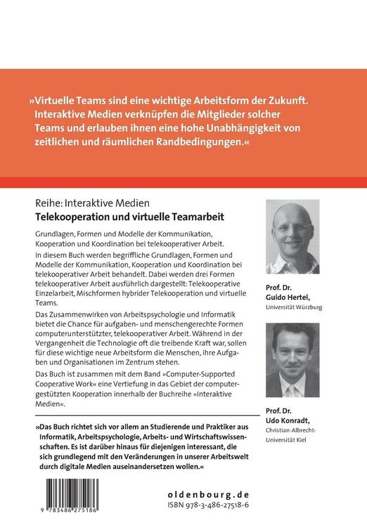 Produktbild: Telekooperation und virtuelle Teamarbeit