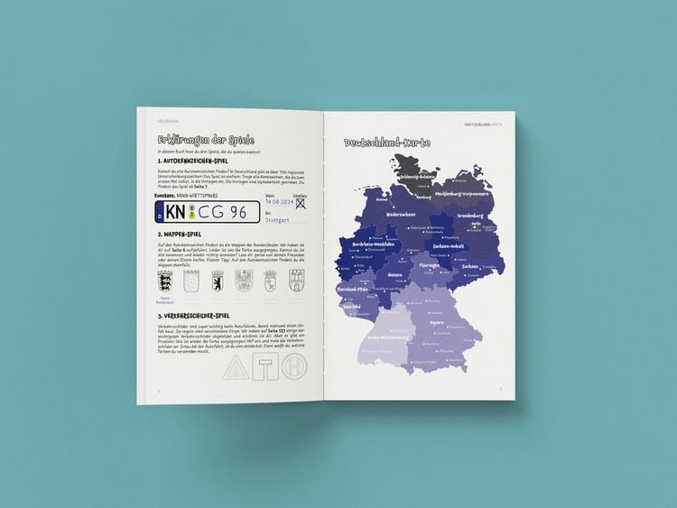 Produktbild: Das gro&szlig;e Autokennzeichen Mitmachbuch f&uuml;r Kinder
