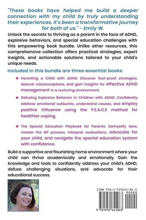 Produktbild: Parenting ADHD Power Pack 3 In 1 Bundle - Unlocking Your Child's Full Potential By Mastering Special Education, Defusing Explosive Behaviors, and Crea