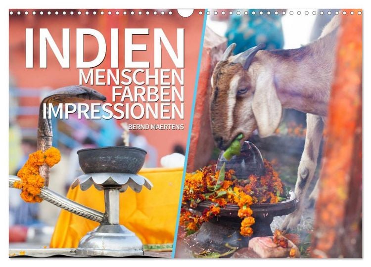 Produktbild: INDIEN Menschen Farben Impressionen (Wandkalender 2026 DIN A3 quer), CALVENDO Monatskalender