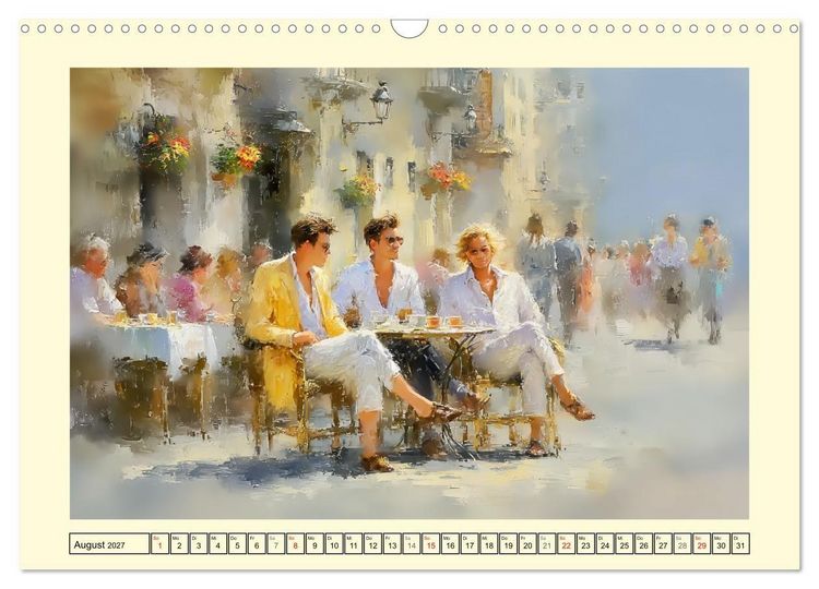 Produktbild: Urbanes Leben. Buntes Sommertreiben in der Stadt (Wandkalender 2027 DIN A3 quer), CALVENDO Monatskalender