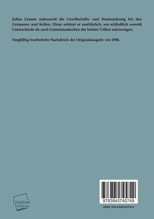 Produktbild: Die Verfassungsgeschichte der Germanen und Kelten