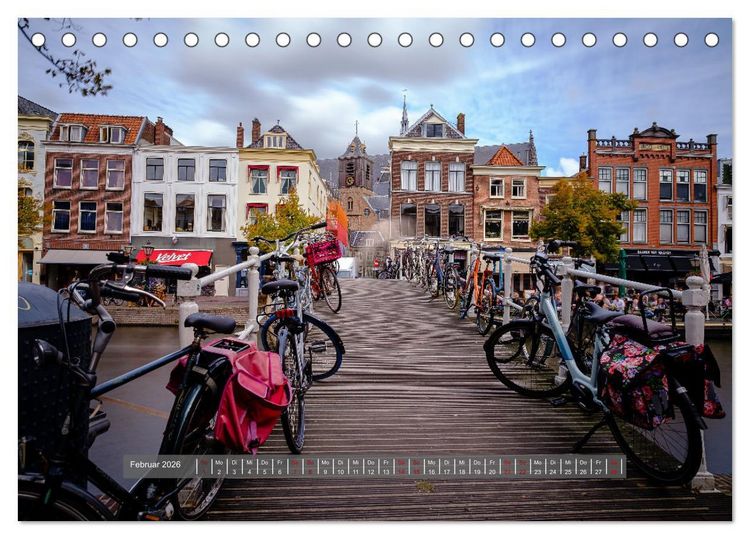 Produktbild: Ein Blick auf Leiden (Tischkalender 2026 DIN A5 quer), CALVENDO Monatskalender