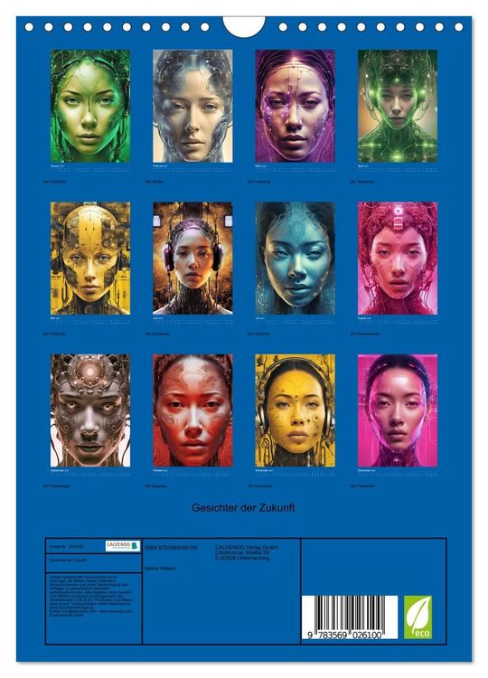 Produktbild: Gesichter der Zukunft (Wandkalender 2027 DIN A4 hoch), CALVENDO Monatskalender