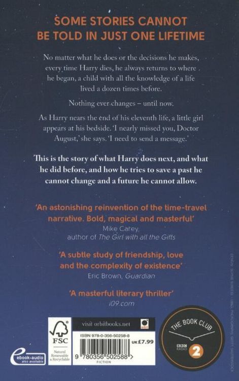 Produktbild: The First Fifteen Lives of Harry August