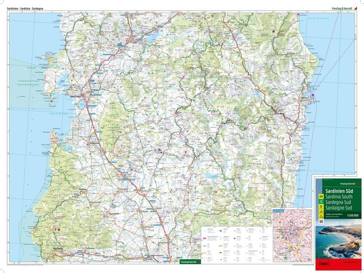 Produktbild: Sardinien, Stra&szlig;enkarten-Set 1:150.000, freytag & berndt