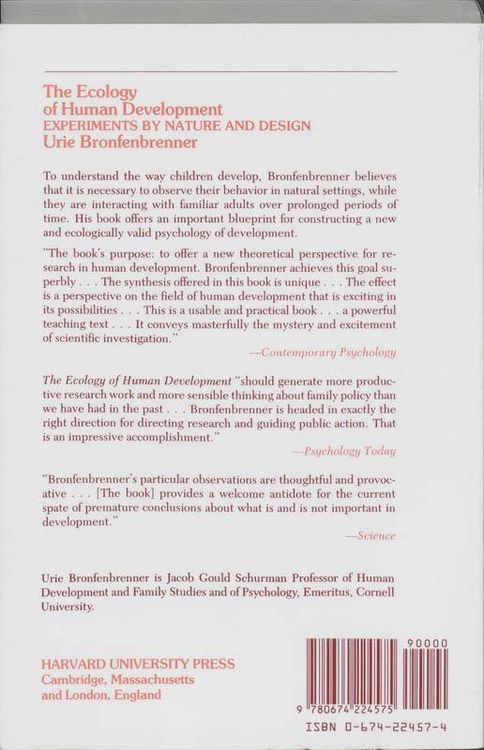 Produktbild: The Ecology of Human Development