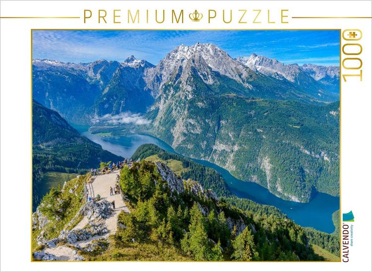 Produktbild: CALVENDO Puzzle Atemberaubende Aussicht vom Gipfel des Jenner | 1000 Teile Lege-Gr&ouml;&szlig;e 64x48cm Foto-Puzzle f&uuml;r gl&uuml;ckliche Stunden