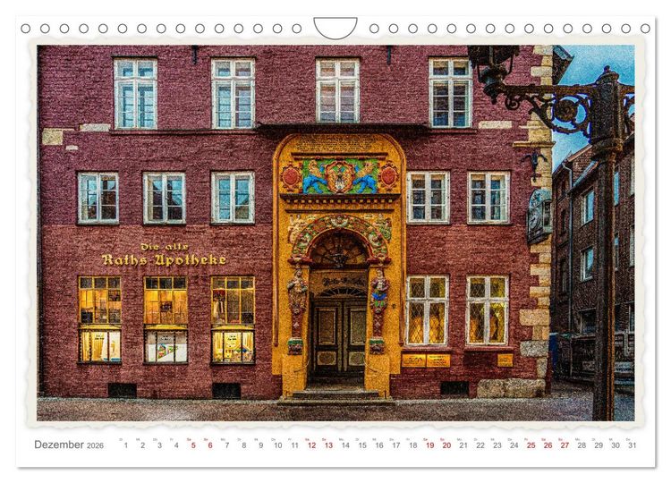 Produktbild: Malerisches L&uuml;neburg (Wandkalender 2026 DIN A4 quer), CALVENDO Monatskalender