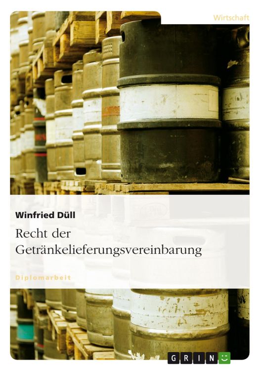 Produktbild: Recht der Getr&auml;nkelieferungsvereinbarung