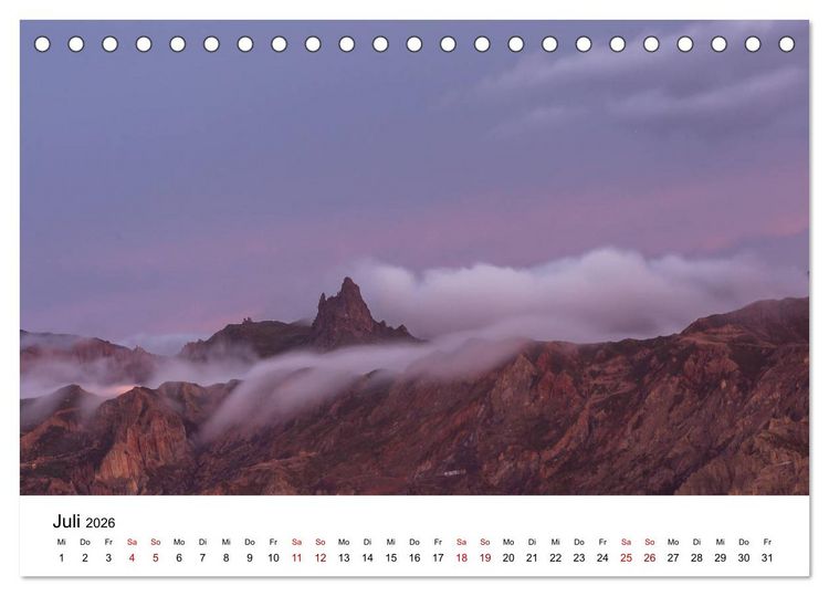 Produktbild: Bolivien - Einzigartige Landschaft (Tischkalender 2026 DIN A5 quer), CALVENDO Monatskalender