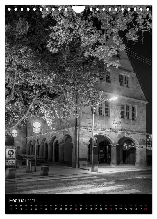 Produktbild: Heilbronn bei Nacht 2 (Wandkalender 2027 DIN A4 hoch), CALVENDO Monatskalender