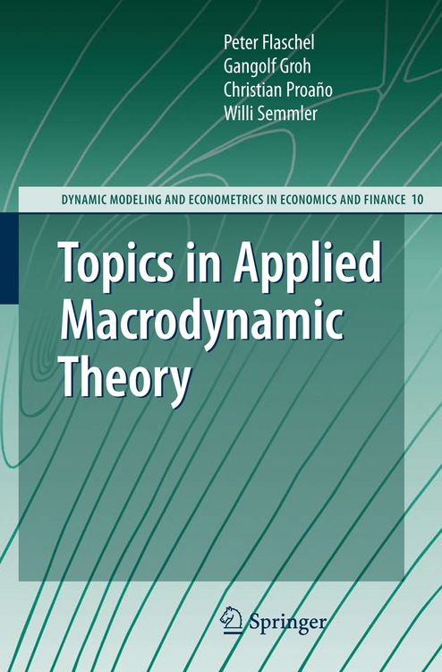 Produktbild: Topics in Applied Macrodynamic Theory