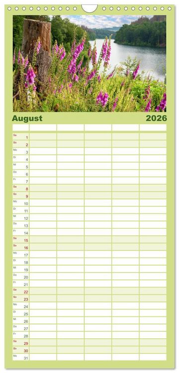 Produktbild: Familienplaner 2026 - Heimat Entdecken: Bergisches Land mit 5 Spalten (Wandkalender, 21 x 45 cm) CALVENDO