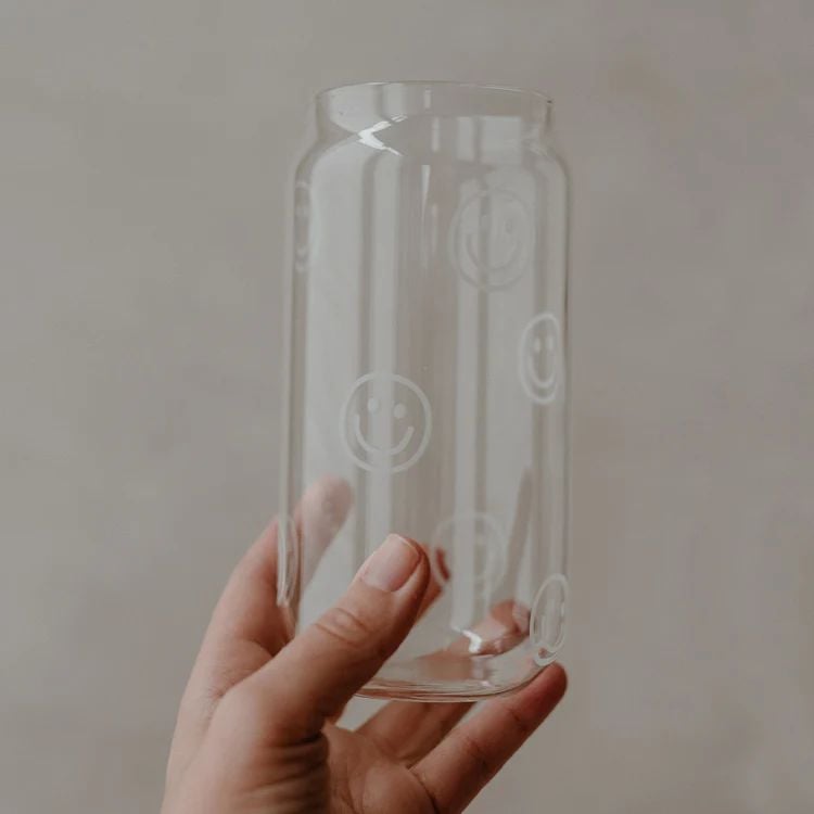 Produktbild: Hohes Trinkglas Smileys