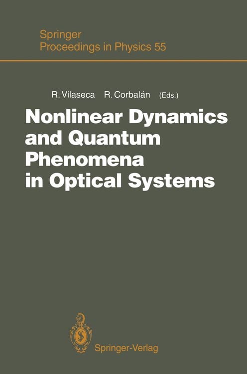 Produktbild: Nonlinear Dynamics and Quantum Phenomena in Optical Systems