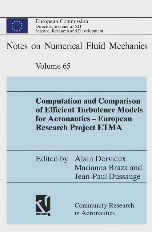Produktbild: Computation and Comparison of Efficient Turbulence Models for Aeronautics &mdash; European Research Project ETMA