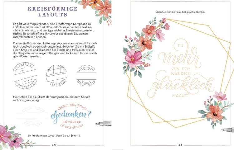 Produktbild: Design Paper A6 Lovely You. Mit Handlettering-Grundkurs