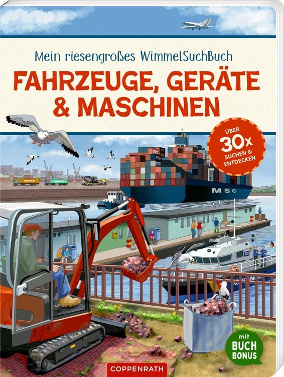 Produktbild: WimmelSuchBuch: Fahrzeuge, Ger&auml;te & Maschinen (BuchBONUS)