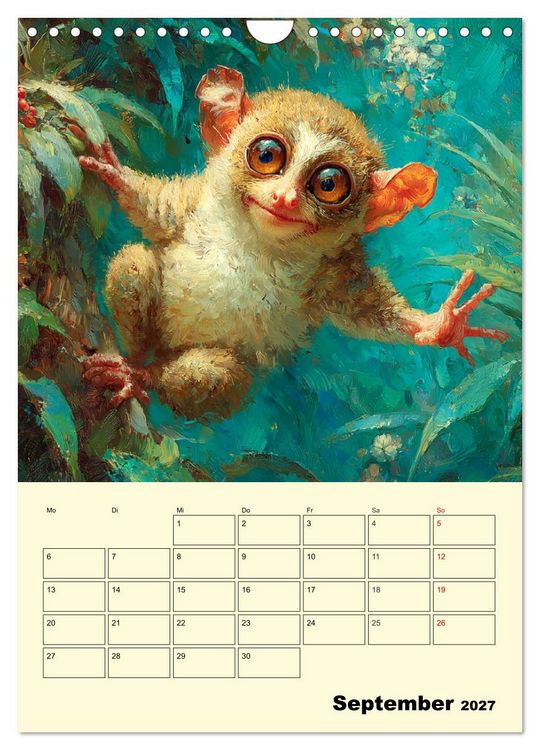 Produktbild: Koboldmakis. Kleine H&uuml;ter des Dschungels (Wandkalender 2027 DIN A4 hoch), CALVENDO Monatskalender