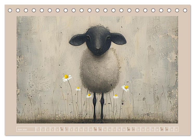 Produktbild: Sch&auml;fchenparade (Tischkalender 2026 DIN A5 quer), CALVENDO Monatskalender