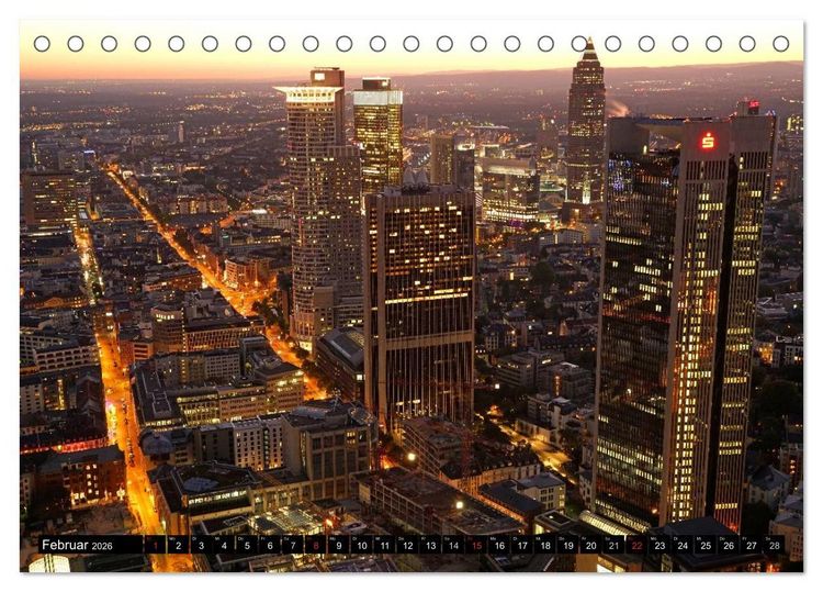 Produktbild: Frankfurt am Main (Tischkalender 2026 DIN A5 quer), CALVENDO Monatskalender