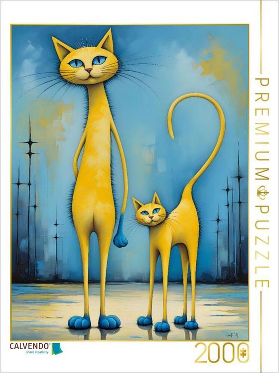 Produktbild: CALVENDO Puzzle Katzen - Den Schalk im Blick | 2000 Teile Lege-Gr&ouml;&szlig;e 90x67cm Foto-Puzzle f&uuml;r gl&uuml;ckliche Stunden