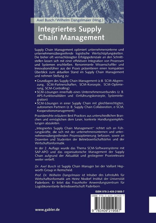 Produktbild: Integriertes Supply Chain Management