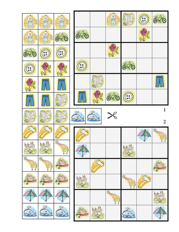 Produktbild: Sudoku f&uuml;r Kinder. Mit farbigen Bildern