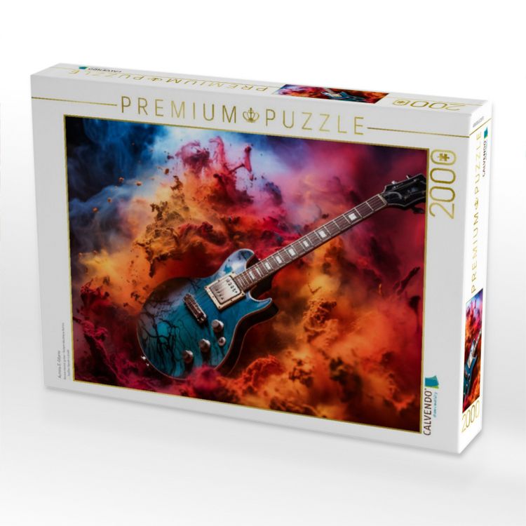 Produktbild: CALVENDO Puzzle Aurora-E-Gitarre | 2000 Teile Lege-Gr&ouml;&szlig;e 90x67cm Foto-Puzzle f&uuml;r gl&uuml;ckliche Stunden